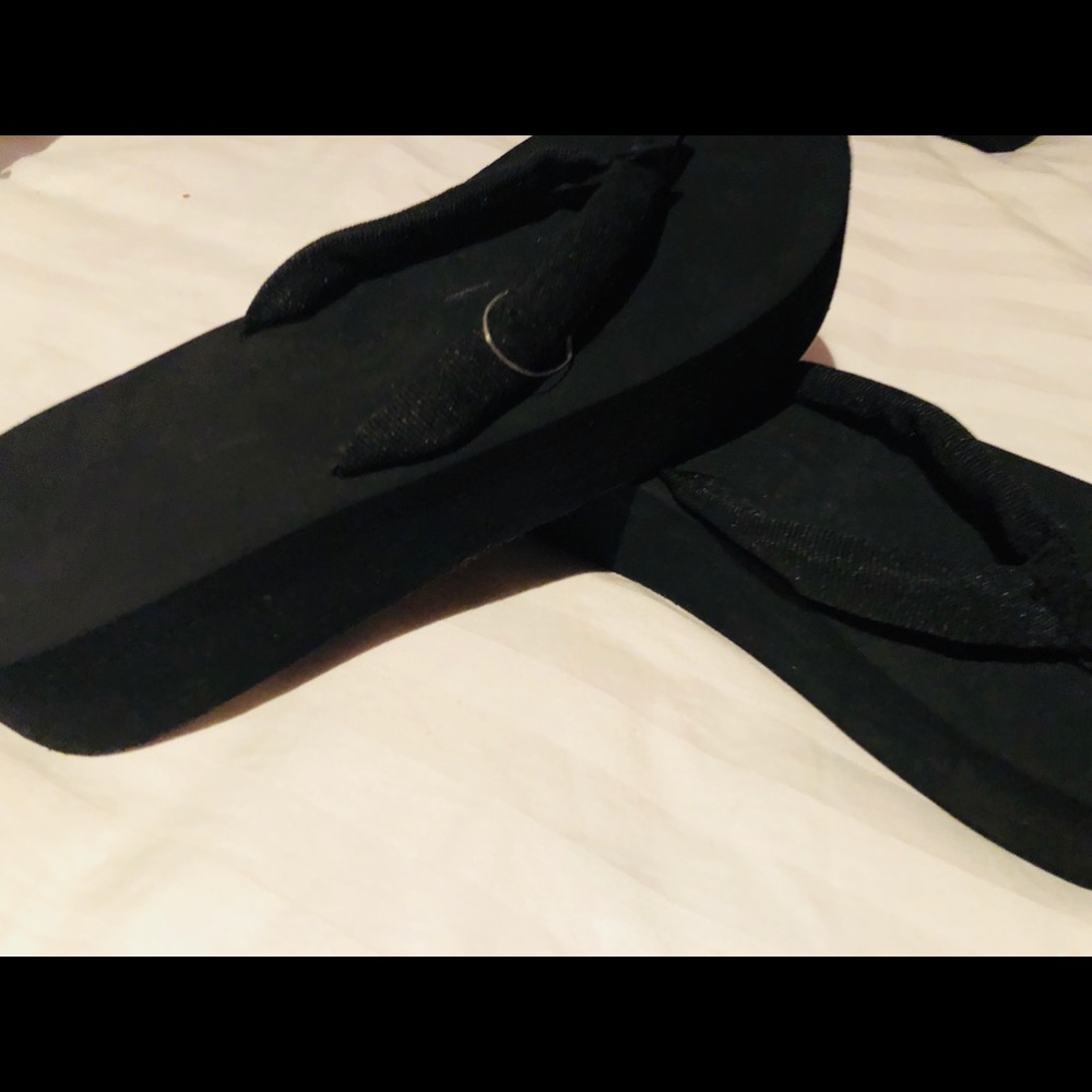 Rainbow flip flops